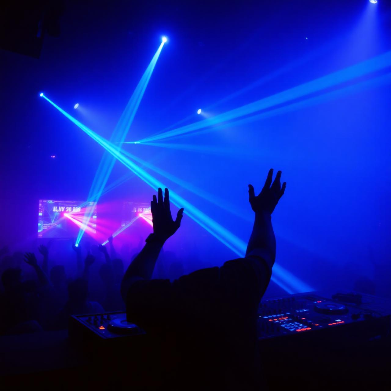 Electronic live music concert